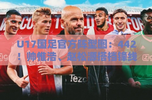 U17国足官方阵型图：442！帅惟浩、赵松源搭档锋线，袁博涵右前卫