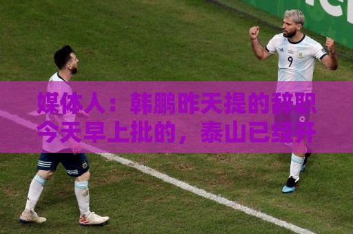 媒体人：韩鹏昨天提的辞职今天早上批的，泰山已经开始选外教工作